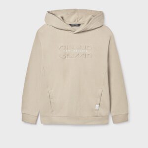 Sweat à capuche garçon - beige