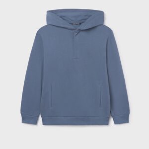 Sweat avec capuche garçon - acier