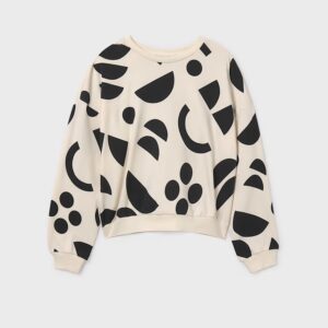 Sweat fille géométrique
