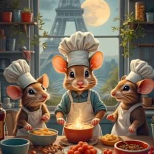 Puzzle 1000pcs - Les Petits Chefs de Paris
