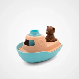 Petit bateau de petit ours brun