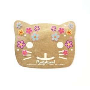 Stickers visage fleurs