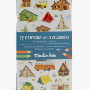 12 crayons de couleurs - L'explorateur - Le Jardin du moulin