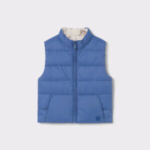 Sans manche réversible bleu