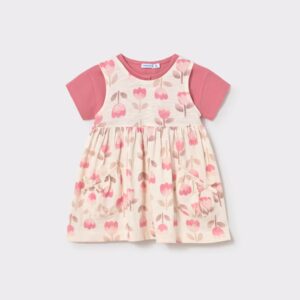 robe 2 pièce tulipe rose