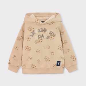 Pull capuche noisette foot