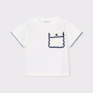 T-shirt manche courtes poche brodé