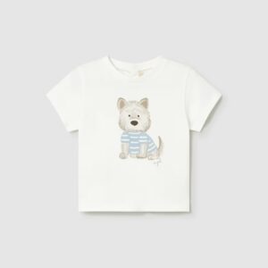 Tee-shirt chien bleu