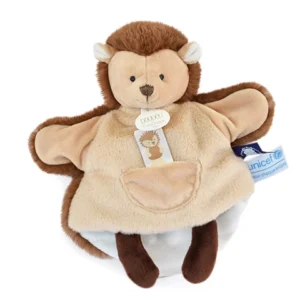 Doudou marionnette hérisson