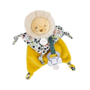 Doudou Lion attache tétine