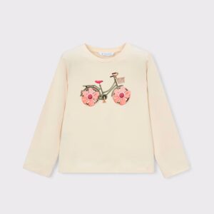 tee-shirt manche longue vélo à fleurs