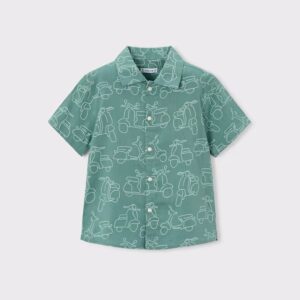 Chemise motifs scooters