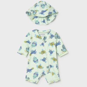 Maillot de bain tortue poulpe crocodile bébé + chapeau