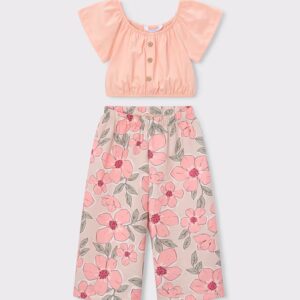 ensemble pantalon fluide et croc top mandarino