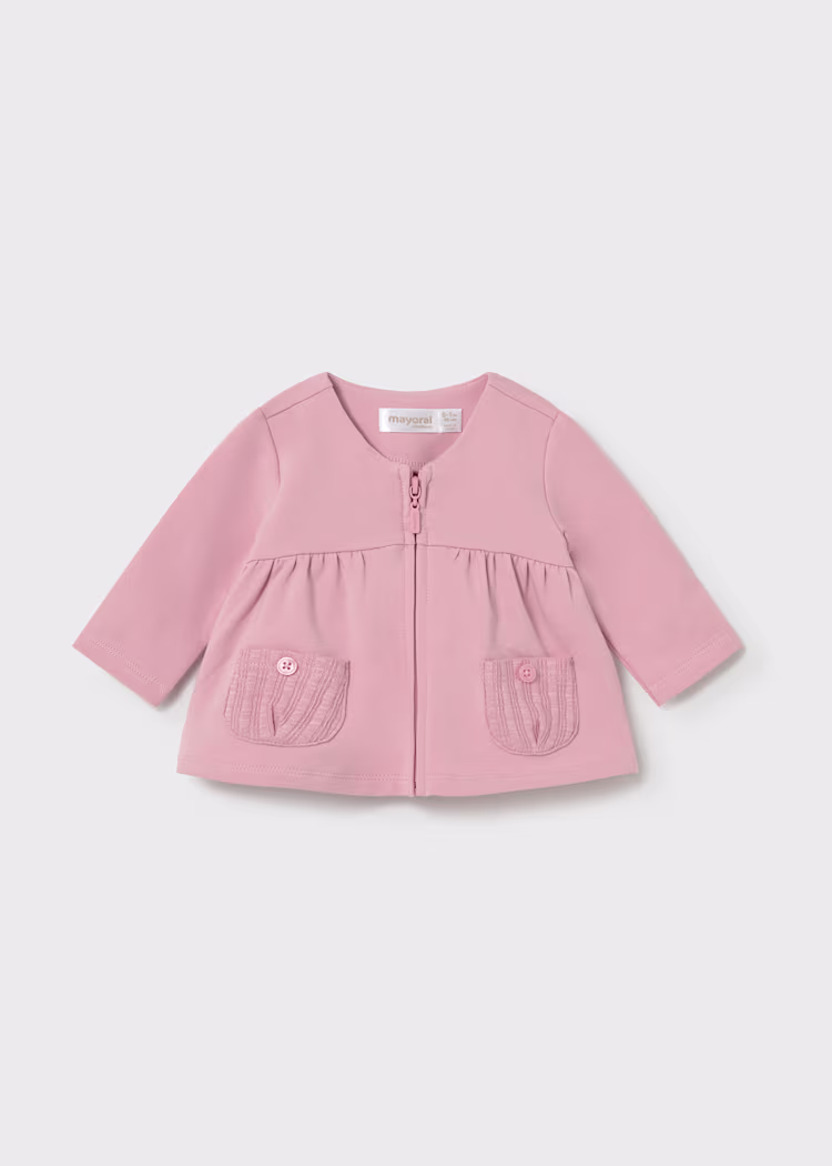 survêtement bébé 3 pièces rose et blanc – Image 2
