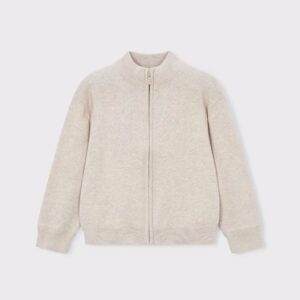 Gilet fermeture éclaire beige