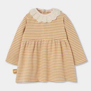 Robe à rayures jaune