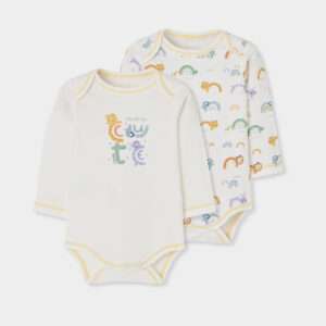 Lot deux body manches longues thème Animaux