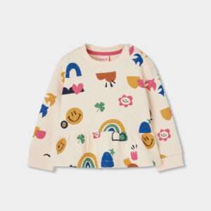 Pull motifs smile multicolore