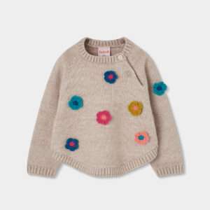 Pull à fleurs tricotés