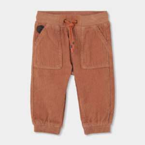 Pantalon côtelée marron