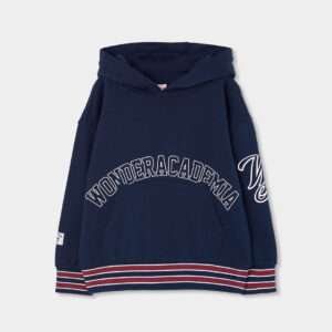 Sweat ecriture avec bande rouge