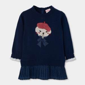 Robe marine motif chien chic