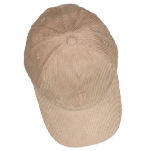 Casquette côtelée beige