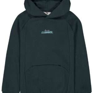 Sweat à capuche vert foncé avec poche devant