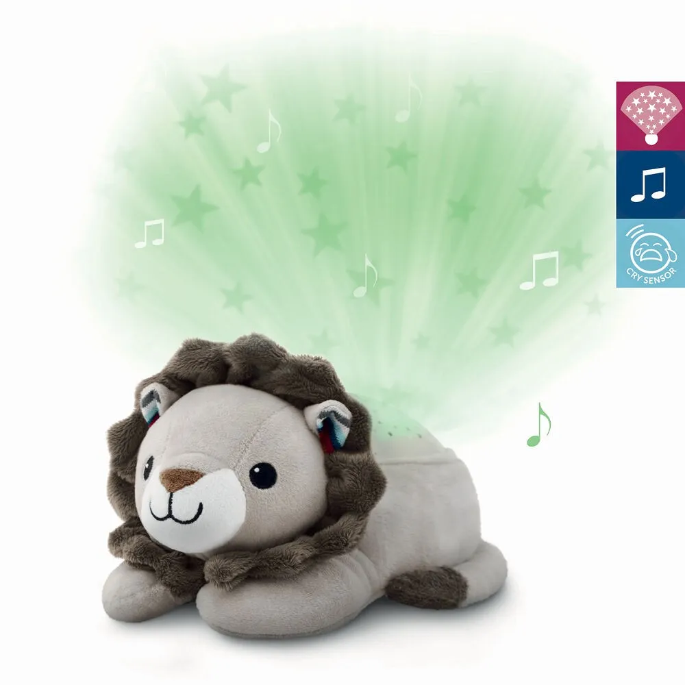 Leo le lion – Projecteur d’étoiles musical et peluche apaisante
