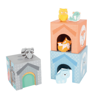 Cubes à empiler animaux
