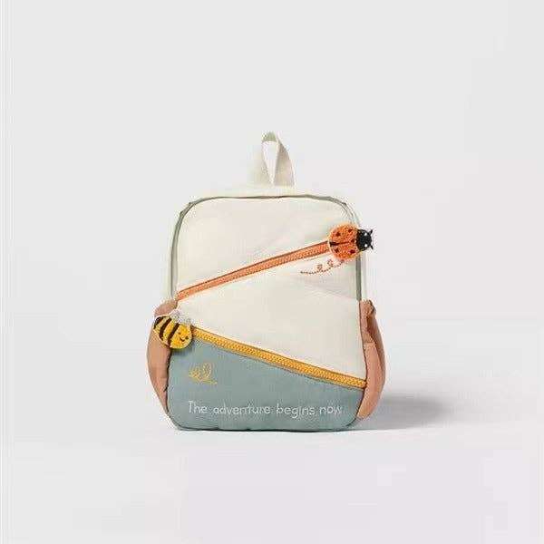 Sac à dos léger et coloré abeille et coccinelle