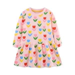 Robe princesse avec Tulipes