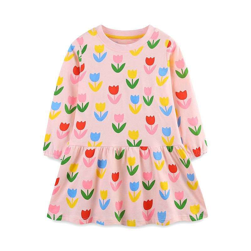 Robe princesse avec Tulipes