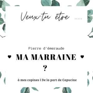 Bracelet pierre - Veux tu être ma marraine ?