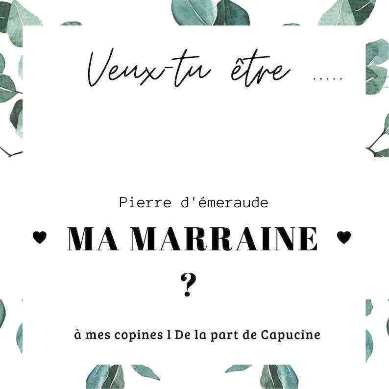 Bracelet pierre - Veux tu être ma marraine ?