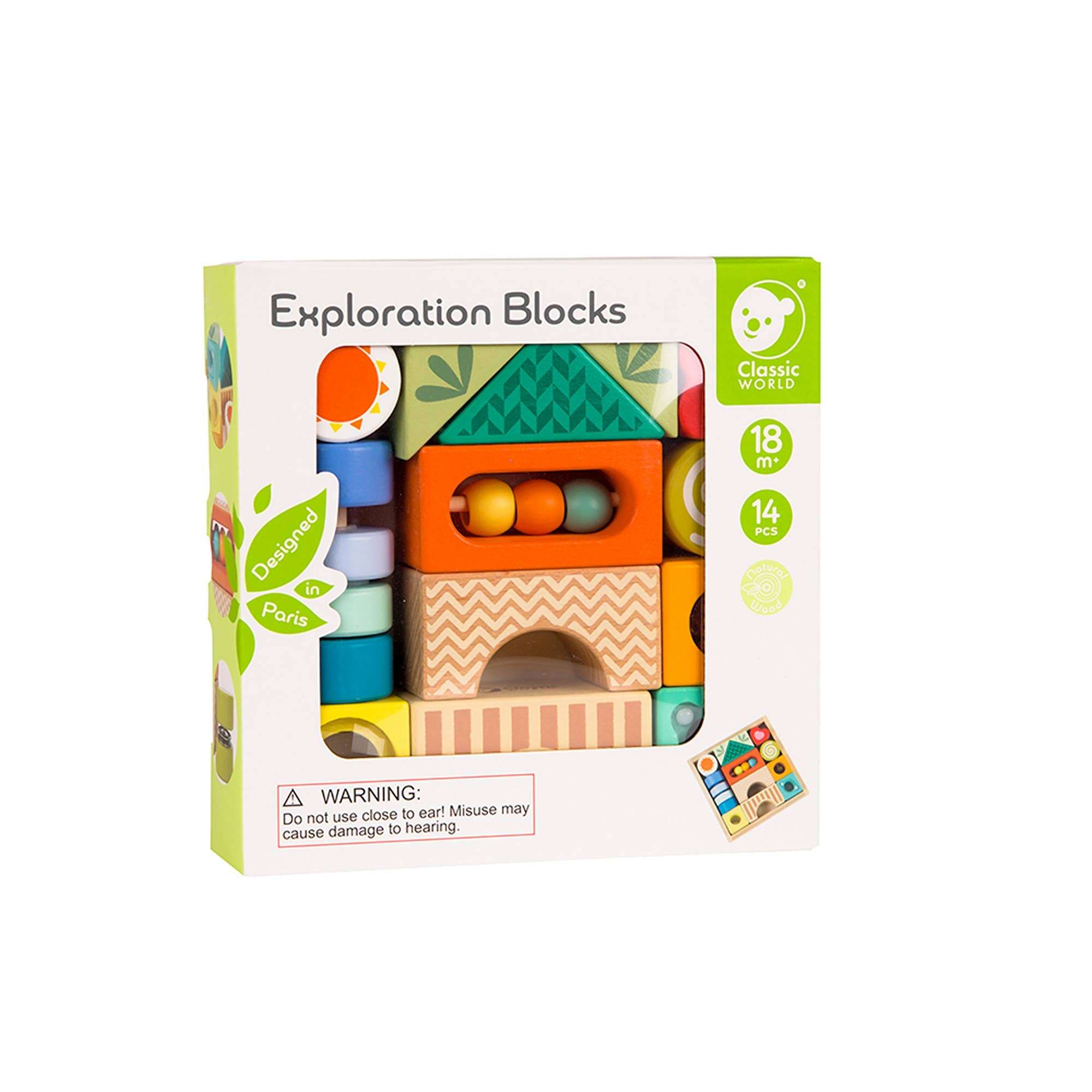 Blocs en bois Classic World Explorateur