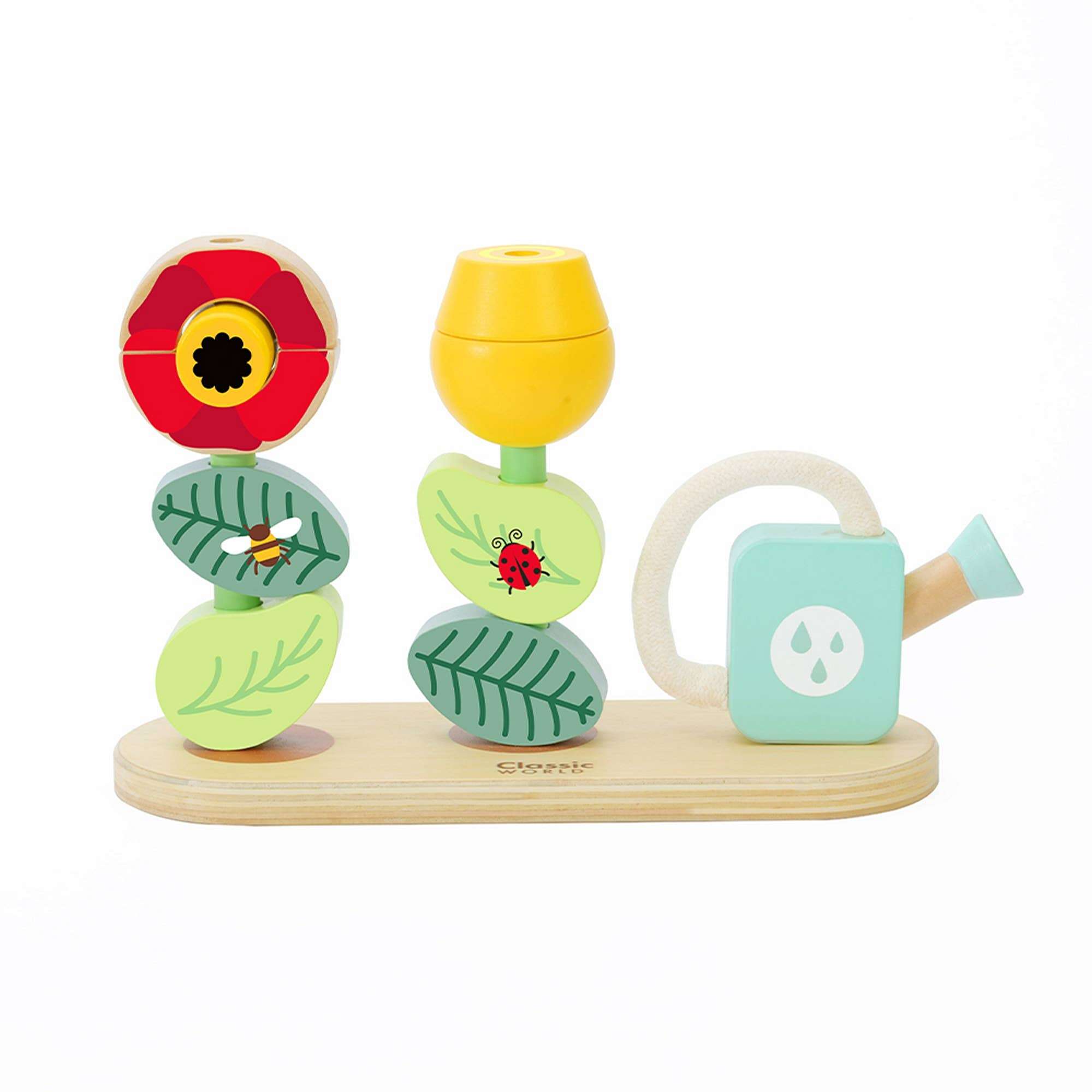 Jeu d'empilage classique Jardin de fleurs