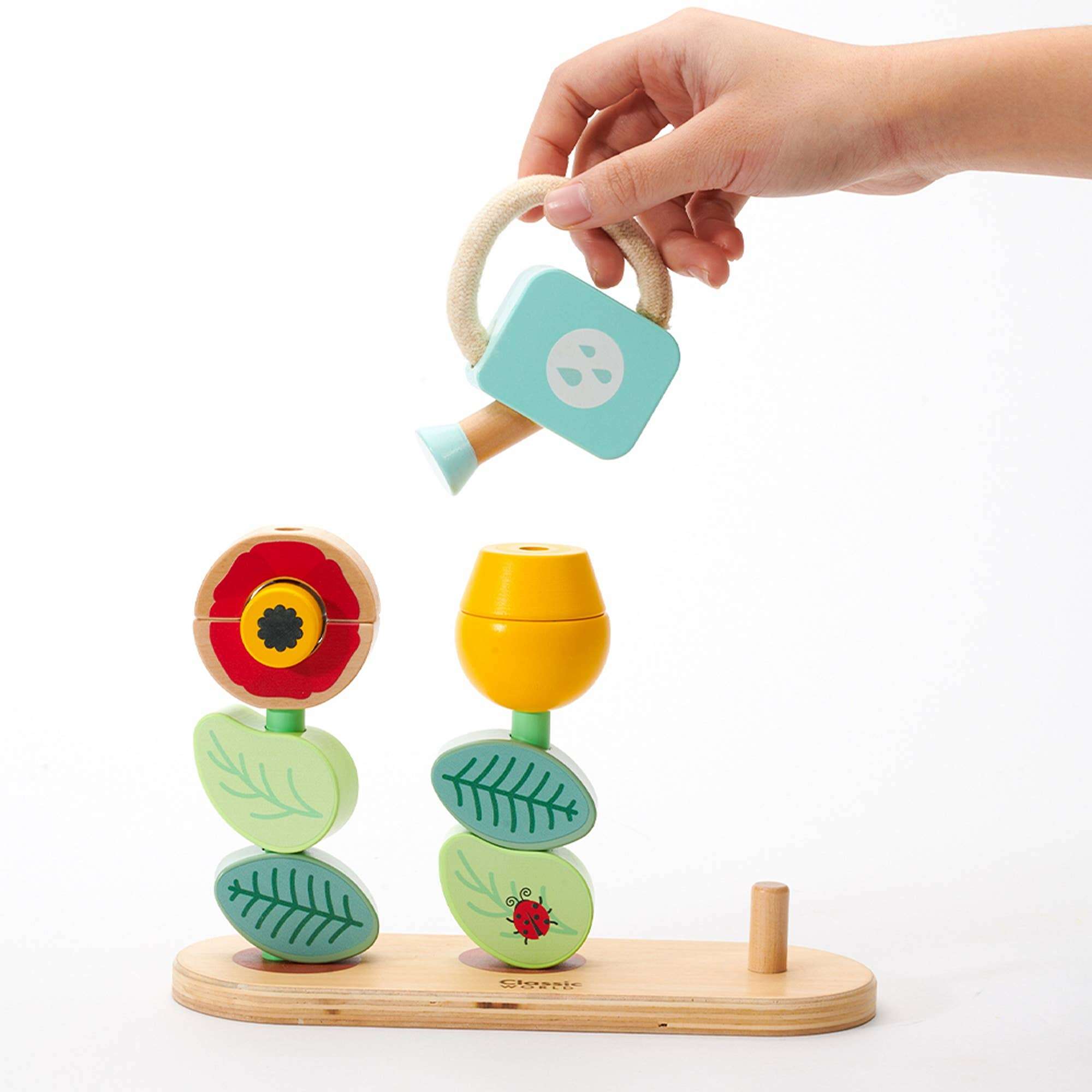 Jeu d'empilage classique Jardin de fleurs – Image 2