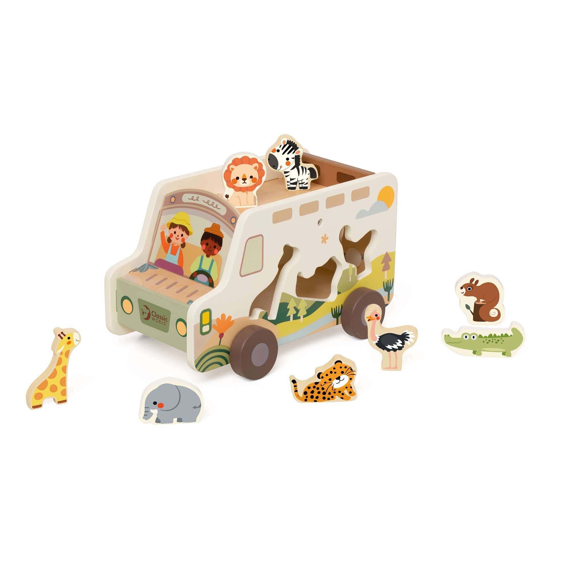 Camion de jeu d'encastrement Safari Classic World