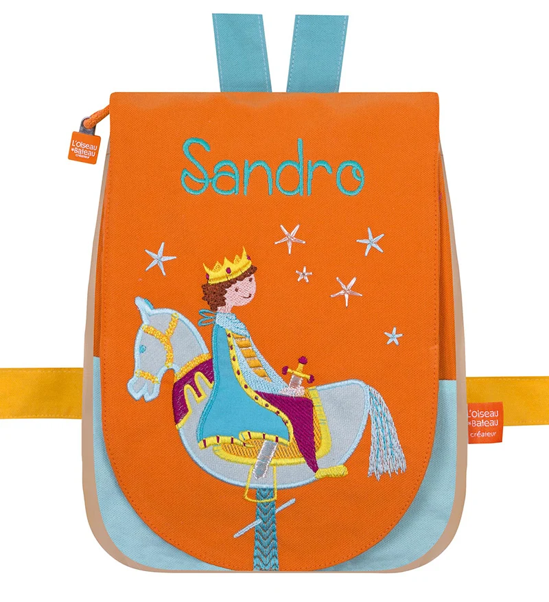 Sac à dos enfant - prince et cheval de bois