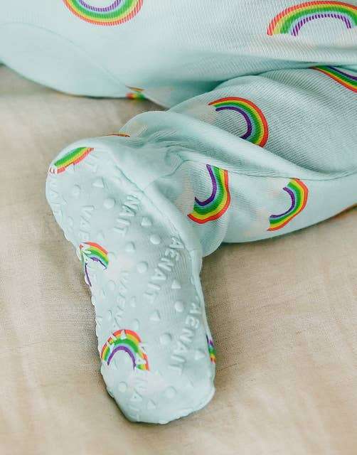 Pyjamas grenouillères arc-en-ciel pour bébés et enfants – Image 3