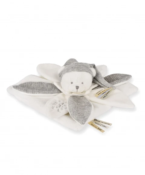 Doudou plat pétales Ours Gris - 25 cm - Collection Anniversaire – Image 5