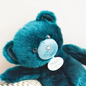 Ours en peluche bleu paon - Collection - 37 cm