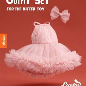 Ensemble Lucky Kitty : robe rose