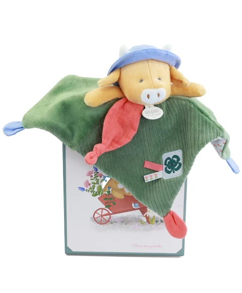 Doudou vache - Doudou plat Aneth - 27 cm