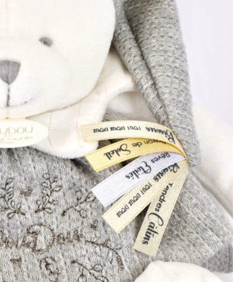 Peluche eveil Bébé Ours Gris - 30 cm – Image 2