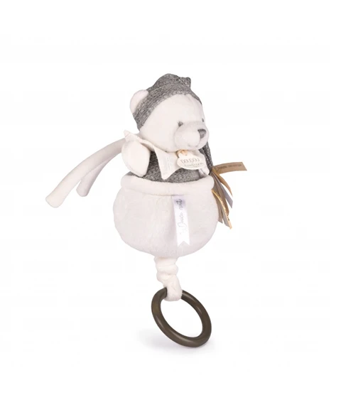 Ours boite a musique Gris - 20 cm - Collection Anniversaire – Image 5