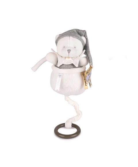 Ours boite a musique Gris - 20 cm - Collection Anniversaire – Image 3