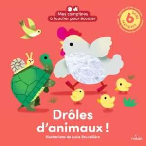 Livre a toucher sonore drole d'animaux